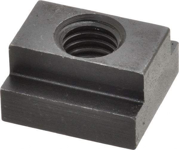 Jergens - 1/2-13 Blind Tapped T Slot Nut - 5/8" Slot Width, 1 x 11/32" Base Width x Height, 1-1/8 x 5/8" OAL x Height - Makers Industrial Supply