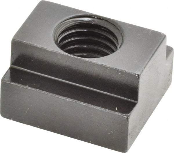 Jergens - 5/8-11 Blind Tapped T Slot Nut - 11/16" Slot Width, 1-1/8 x 7/16" Base Width x Height, 1-1/4 x 3/4" OAL x Height - Makers Industrial Supply