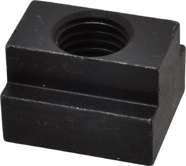 Jergens - 3/4-10 Blind Tapped T Slot Nut - 13/16" Slot Width, 1-1/4 x 9/16" Base Width x Height, 1-1/2 x 1" OAL x Height - Makers Industrial Supply