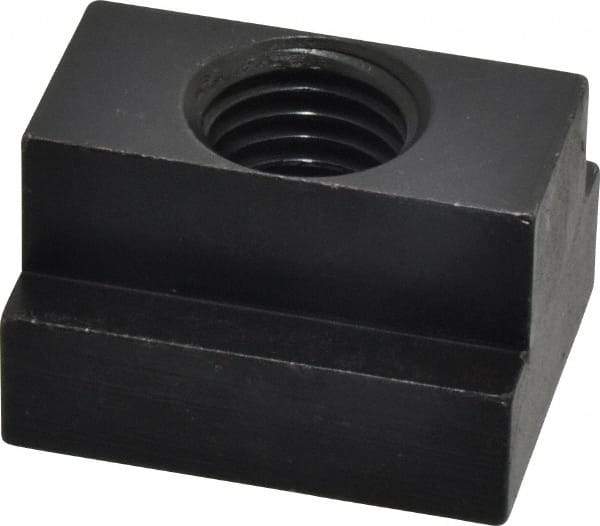 Jergens - 7/8-9 Blind Tapped T Slot Nut - 1" Slot Width, 1-5/8 x 5/8" Base Width x Height, 2 x 1-1/4" OAL x Height - Makers Industrial Supply