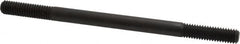 Jergens - 3/8-16 6" OAL Equal Double Threaded Stud - Alloy Steel, Black Oxide Finish, 1-1/4" Equal Thread Length - Makers Industrial Supply