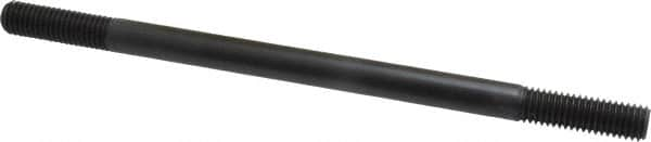 Jergens - 1/2-13 9" OAL Equal Double Threaded Stud - Alloy Steel, Black Oxide Finish, 1-1/2" Equal Thread Length - Makers Industrial Supply