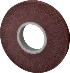 3M - 8" Diam Aluminum Oxide Finishing Flap Wheel - 3" Hole, 1" Wide, Density 5, Nonwoven, Fine Grade, 3,200 Max RPM - Makers Industrial Supply