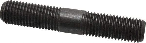 Jergens - 7/8-9 5" OAL Equal Double Threaded Stud - Alloy Steel, Black Oxide Finish, 1-29/32" Equal Thread Length - Makers Industrial Supply