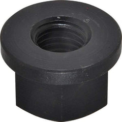 Jergens - 3/4-10, 1-5/8" Flange Diam, 1" High, 1-1/4" Across Flats, Flange Nut - Grade Low Carbon Steel Steel, Black Oxide Finish, 1/4" Flange Height, TCMA - Makers Industrial Supply