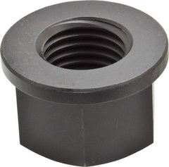 Jergens - 1-1/4 - 7, 2-1/4" Flange Diam, 1-3/8" High, 1-13/16" Across Flats, Flange Nut - Grade Low Carbon Steel Steel, Black Oxide Finish, 1/4" Flange Height, TCMA - Makers Industrial Supply