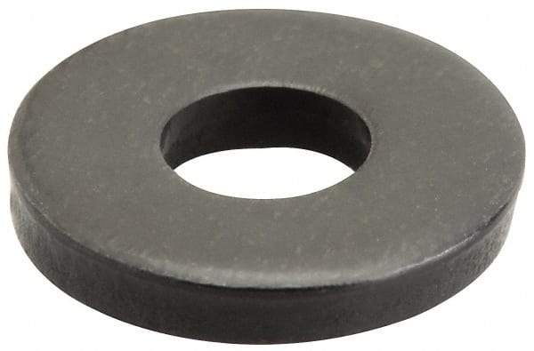 Gibraltar - M8 Screw, Grade 1010 Case Hardened Steel Standard Flat Washer - 9mm ID x 19mm OD, 5mm Thick, Black Oxide Finish - Makers Industrial Supply