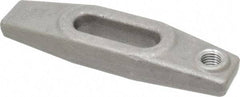 Jergens - 7/8" Stud, 2" Travel, 8" OAL x 2-1/8" Overall Width x 1-1/8" Overall Height, Heel Clamp - Grade C-1030/C-1035 Forged Steel, 2" Long x 13/16" Wide Slot, 3" Length x 1-1/2" Width x 3/4" Tapered Height, Tapped - Makers Industrial Supply