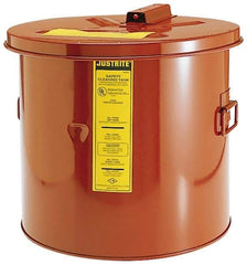 Justrite - Bench Top Solvent-Based Parts Washer - 5 Gal Max Operating Capacity, Steel Tank, 330.2mm High x 13-3/4" Wide - Makers Industrial Supply