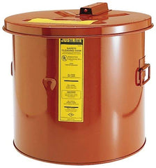 Justrite - Bench Top Solvent-Based Parts Washer - 3.5 Gal Max Operating Capacity, Steel Tank, 11-1/4" High x 11-3/8" Wide - Makers Industrial Supply