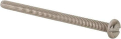 Value Collection - M4x0.70 Metric Coarse, 60mm Length Under Head Slotted Drive Machine Screw - Pan Head, Grade 18-8 & A2 Stainless Steel, Uncoated, Without Washer - Makers Industrial Supply