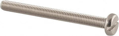 Value Collection - M5x0.80 Metric Coarse, 55mm Length Under Head Slotted Drive Machine Screw - Pan Head, Grade 18-8 & A2 Stainless Steel, Uncoated, Without Washer - Makers Industrial Supply