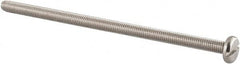 Value Collection - M5x0.80 Metric Coarse, 100mm Length Under Head Slotted Drive Machine Screw - Pan Head, Grade 18-8 & A2 Stainless Steel, Uncoated, Without Washer - Makers Industrial Supply