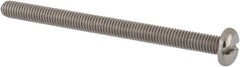 Value Collection - M6x1.00 Metric Coarse, 80mm Length Under Head Slotted Drive Machine Screw - Pan Head, Grade 18-8 & A2 Stainless Steel, Uncoated, Without Washer - Makers Industrial Supply