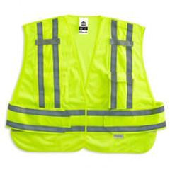 8244PSV 3XL+ LIME PUBLIC SAFETY VEST - Makers Industrial Supply