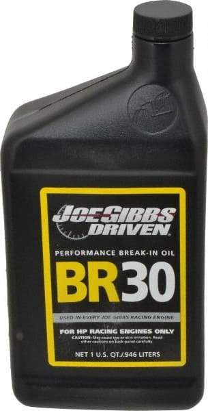 Joe Gibbs Driven Racing Oil - 1 Quart High Zinc Engine Break-In Oil - Grade 5W-30 - Makers Industrial Supply