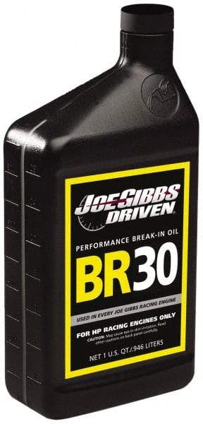 Joe Gibbs Driven Racing Oil - 1 Quart High Zinc Engine Break-In Oil - Grade 5W-30 - Makers Industrial Supply