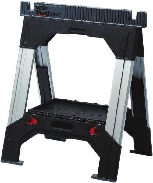 Stanley - Adjustable Sawhorse - 2" Long x 27.45" Wide x 33" High - Makers Industrial Supply