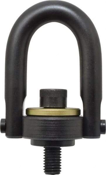 Jergens - 4,000 Lb Load Capacity Safety Engineered Center Pull Hoist Ring - 60 Ft/Lb Torque, 5/8 - 11 Thread, 4140 Alloy Steel, Black Oxide Finish - Makers Industrial Supply