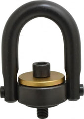 Jergens - 7,000 Lb Load Capacity Safety Engineered Center Pull Hoist Ring - 100 Ft/Lb Torque, 3/4 - 10 Thread, 4140 Alloy Steel, Black Oxide Finish - Makers Industrial Supply