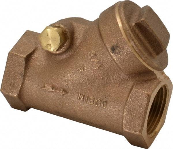 NIBCO - 3/4" Bronze Check Valve - Y-Pattern, FNPT x FNPT, 200 WOG - Makers Industrial Supply