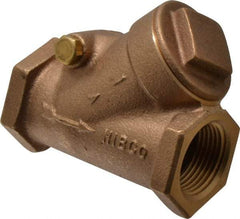 NIBCO - 1" Bronze Check Valve - Y-Pattern, FNPT x FNPT, 200 WOG - Makers Industrial Supply