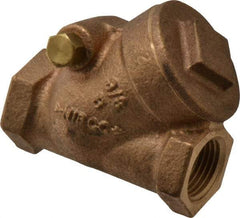 NIBCO - 3/8" Bronze Check Valve - Y-Pattern, FNPT x FNPT, 200 WOG - Makers Industrial Supply