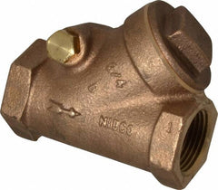 NIBCO - 3/4" Bronze Check Valve - Y-Pattern, FNPT x FNPT, 300 WOG - Makers Industrial Supply