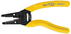 Ideal - 18 to 10 AWG Capacity Wire Stripper - 7" OAL, Cushion Grip Handle - Makers Industrial Supply