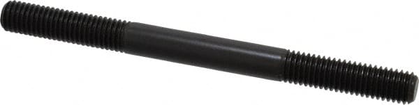 Jergens - M10x1.50 125mm OAL Equal Double Threaded Stud - Alloy Steel, Black Oxide Finish, 35mm Equal Thread Length, Metric - Makers Industrial Supply