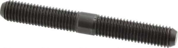 Jergens - M12x1.75 95mm OAL Equal Double Threaded Stud - Alloy Steel, Black Oxide Finish, 37mm Equal Thread Length, Metric - Makers Industrial Supply