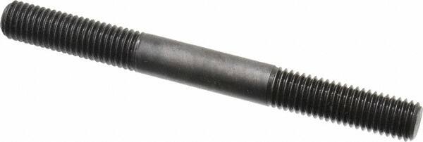 Jergens - M12x1.75 125mm OAL Equal Double Threaded Stud - Alloy Steel, Black Oxide Finish, 39mm Equal Thread Length, Metric - Makers Industrial Supply