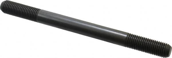 Jergens - M16x2.0 200mm OAL Equal Double Threaded Stud - Alloy Steel, Black Oxide Finish, 47mm Equal Thread Length, Metric - Makers Industrial Supply