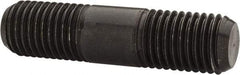 Jergens - M20x2.5 80mm OAL Equal Double Threaded Stud - Alloy Steel, Black Oxide Finish, 29mm Equal Thread Length, Metric - Makers Industrial Supply