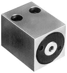 Jergens - 1.22" Effective Piston Area, 5/8" Operation Stroke Length, 0.77 Cu In Operating Volume, Single-Acting Block Clamp Cylinder - 5,000 psi, 6,100 Lb Max Output Force - Makers Industrial Supply