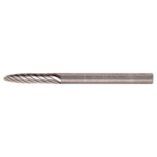 SF-1 Standard Cut Solid Carbide Bur-Round Nose Tree Shape - Exact Industrial Supply