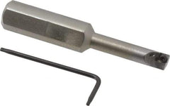 Hertel - 0.285" Min Bore Diam, 2-3/4" OAL, 1/2" Shank Diam, HBBC Indexable Boring Bar - 1-1/4" Max Bore Depth, CD.. Insert, Screw Holding Method - Makers Industrial Supply