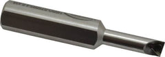 Hertel - 0.438" Min Bore Diam, 4" OAL, 3/4" Shank Diam, HBBQ Indexable Boring Bar - 1-1/2" Max Bore Depth, TPC.. Insert, Screw Holding Method - Makers Industrial Supply