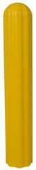 Eagle - 10" Deep x 57" High, 8" Bumper Post Sleeve - Yellow, High Density Polyethylene, 9 Lb, Ribbed Surface - Makers Industrial Supply