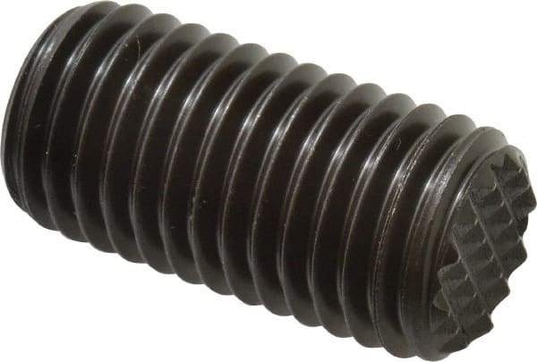 Fairlane - Serrated Tooth, 3/4-10, 5/16" Internal Hex, 1-1/2" Thread Length, Black Oxide Finish, Fully Threaded, Adjustable Positioning Gripper - Fine Tooth Grade - Makers Industrial Supply