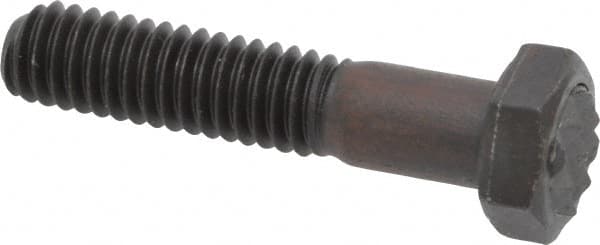 Fairlane - Serrated Tooth, 5/16-18, 1-1/2" Shank Length, 1" Thread Length, Black Oxide Finish, Hex Head, Adjustable Positioning Gripper - 3/8" Pad Diam, 1/2" Hex, 1/4" Head Height, Fine Tooth Grade - Makers Industrial Supply