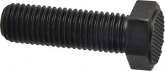 Fairlane - Serrated Tooth, 3/4-10, 2-1/2" Shank Length, 1-3/4" Thread Length, Black Oxide Finish, Hex Head, Adjustable Positioning Gripper - 1" Pad Diam, 1-1/8" Hex, 1/2" Head Height, Extra Fine Tooth Grade - Makers Industrial Supply