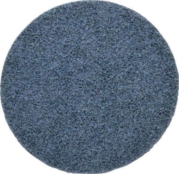 3M - 5" Coarse Grade Ceramic Deburring Disc - Quick Change Connection, Blue, 12,000 Max RPM - Makers Industrial Supply