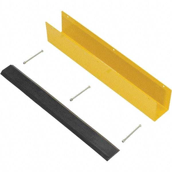 Vestil - 4-7/8" Long, Rubber Rack Guard - Yellow/Black - Makers Industrial Supply