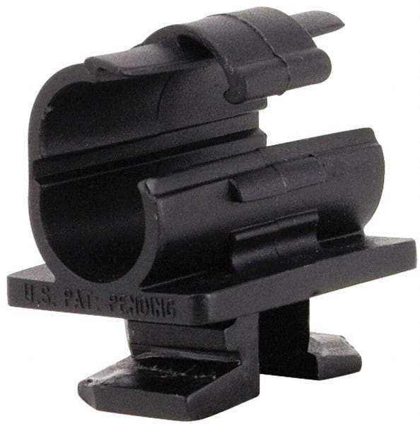 ZSI - 5/8" Tube Diam, Cushion Clamp - Black, 175 Lb Capacity, Polyamide - Makers Industrial Supply