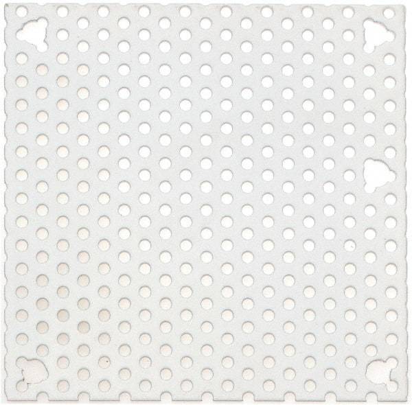 Cooper B-Line - 4-1/4" OAW x 4-1/4" OAH Powder Coat Finish Electrical Enclosure Perforated Panel - 6" x 6" Box, 16 Gauge Steel, Use with 664-1 - Makers Industrial Supply