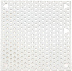 Cooper B-Line - 4-1/4" OAW x 4-1/4" OAH Powder Coat Finish Electrical Enclosure Perforated Panel - 6" x 6" Box, 16 Gauge Steel, Use with 664-1 - Makers Industrial Supply