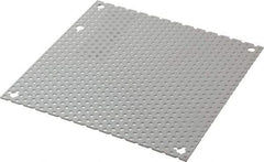 Cooper B-Line - 6-1/4" OAW x 6-1/4" OAH Powder Coat Finish Electrical Enclosure Perforated Panel - 8" x 8" Box, 16 Gauge Steel, Use with 884-1/886-1 - Makers Industrial Supply