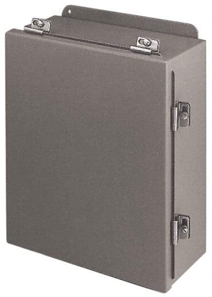 Cooper B-Line - Steel Standard Enclosure Hinge Flat Cover - NEMA 4, 12, 13, 8" Wide x 10" High x 4" Deep, Rainproof & Watertight - Makers Industrial Supply