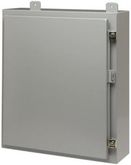 Cooper B-Line - Steel Standard Enclosure Hinge Flat Cover - NEMA 12, 13, 24" Wide x 24" High x 12" Deep - Makers Industrial Supply